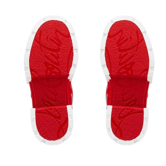 $555 NEW Christian Louboutin Girl's Pluie Rain Boots Red Size 33 US 1.5 - Picture 11 of 13